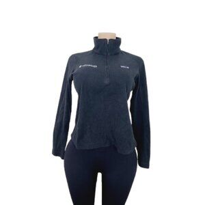 Patagonia Women's Black Long Sleeve  1/4-Zip Fleece Pullover Jacket Size S